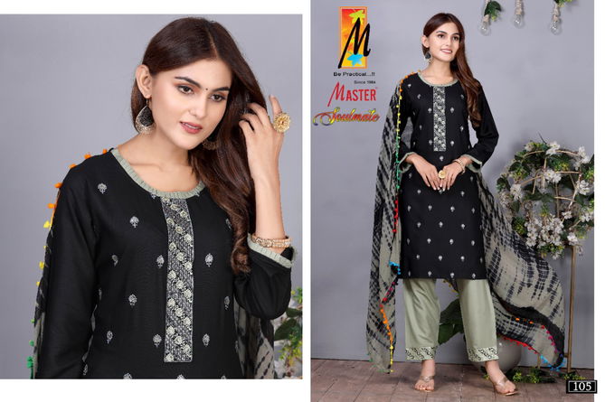 Master Soulmate New Exclusive Wear Rayon Kurti Pant With Dupatta
